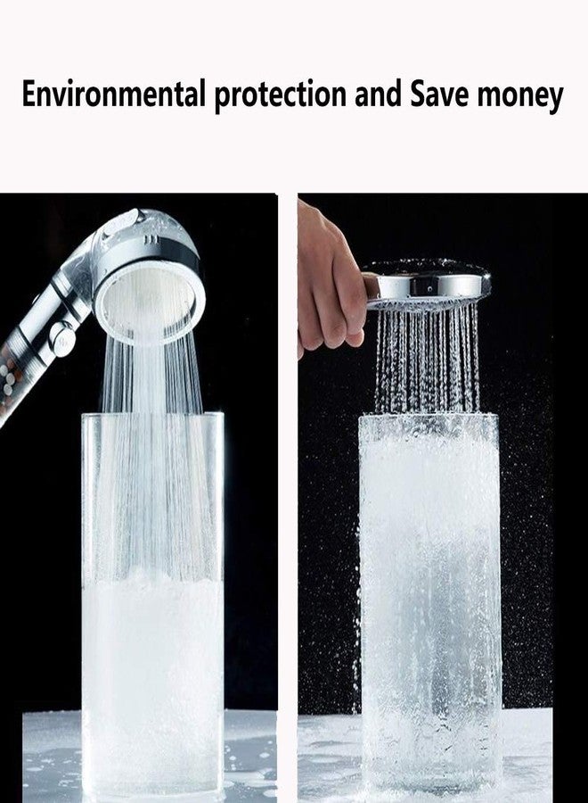 NOSAME shower head，Ionic Fiter handheld Water Saving High Pressure ON/OFF 3 Mode Function Chrome Showerhead for Dry Skin & Hair - Image 3